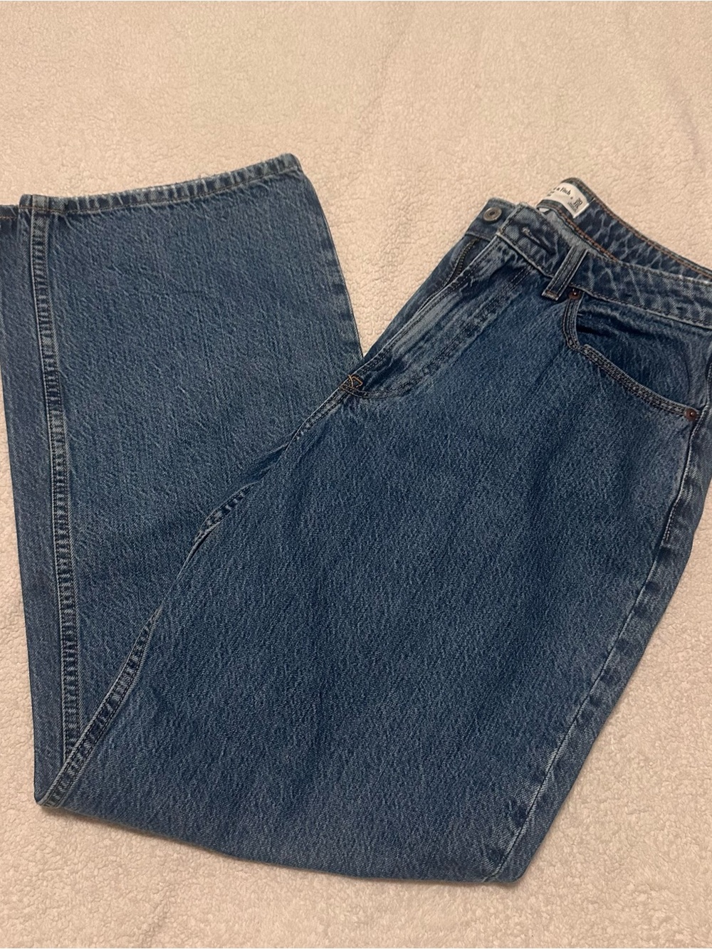 abercrombie & fitch high rise loose jean curve love 10r - Picture 2 of 6